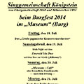 Kurharmonix Burgfest Königstein 2014